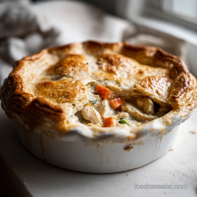 Creamy Chicken Pot Pie with Golden Pastry