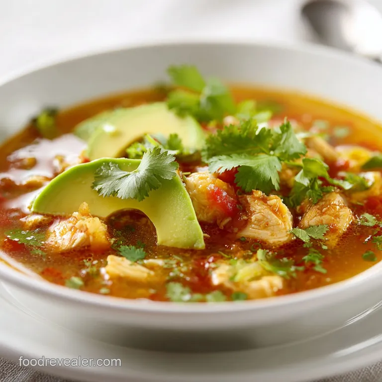 Elegant bowl of golden creamy soup garnished with sliced avocado, a dollop of cream, and a lime wedge on the side.