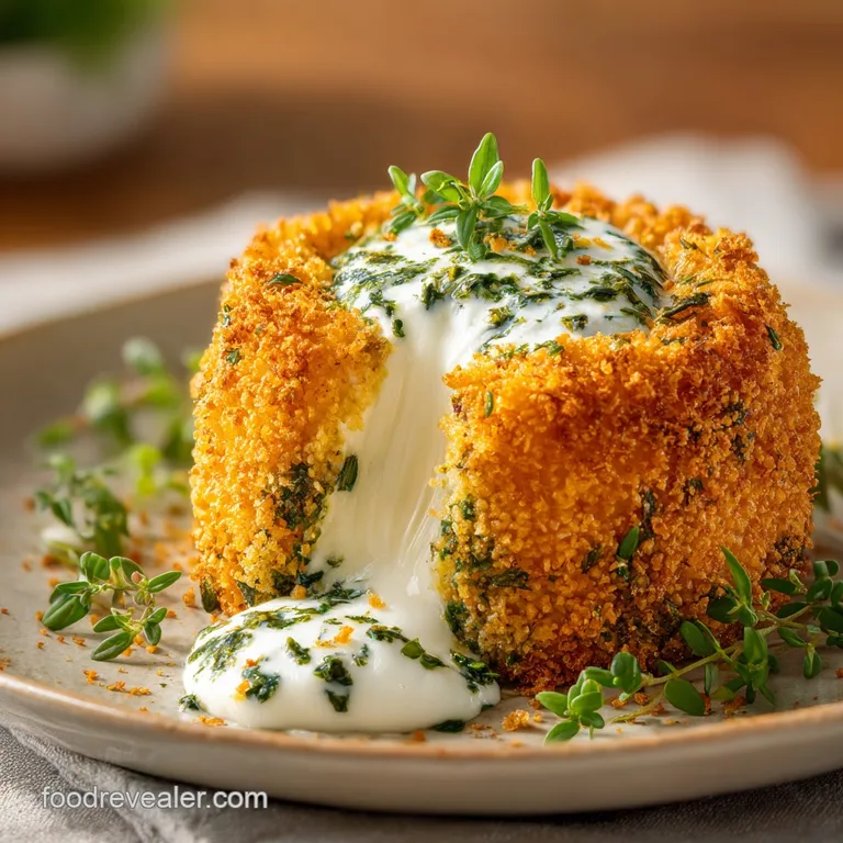 Crispy Baked Boursin: Golden and Molten