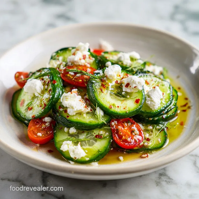 Easy Cucumber Caprese Salad Recipe