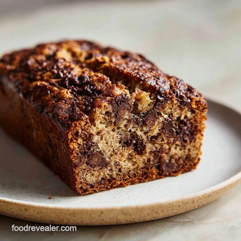 Fudgy Banana Bread with Chocolate Chips