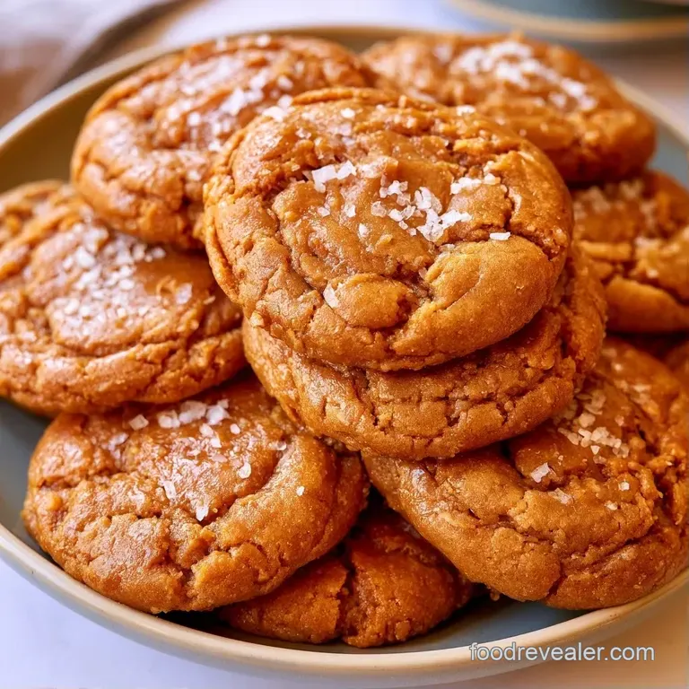 A stack of dark brown chewy cookies on a ceramic white plate, garnished with a glass of cold milk and fresh dates.