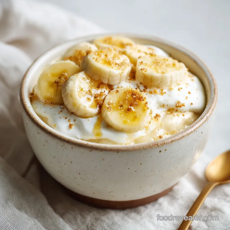 Healthy Banana Pudding: Greek Yogurt and Honey