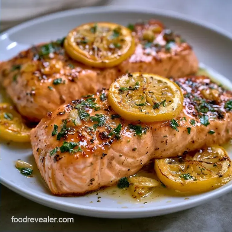 Garlicky Healthy Olive Oil Baked Salmon