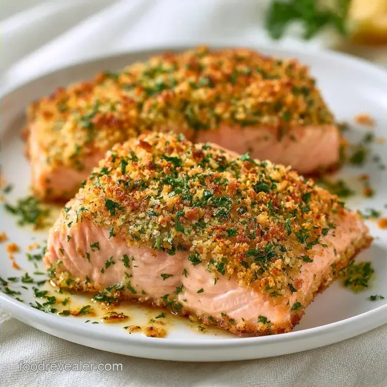 Herb Crusted Baked Salmon with Panko