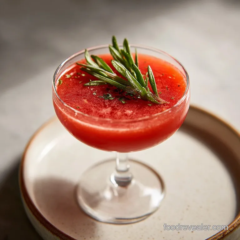 Tall glass of deep red Bloody Mary mix, ice cubes visible, garnished with celery, olives, and a lemon wedge. Festive and i...