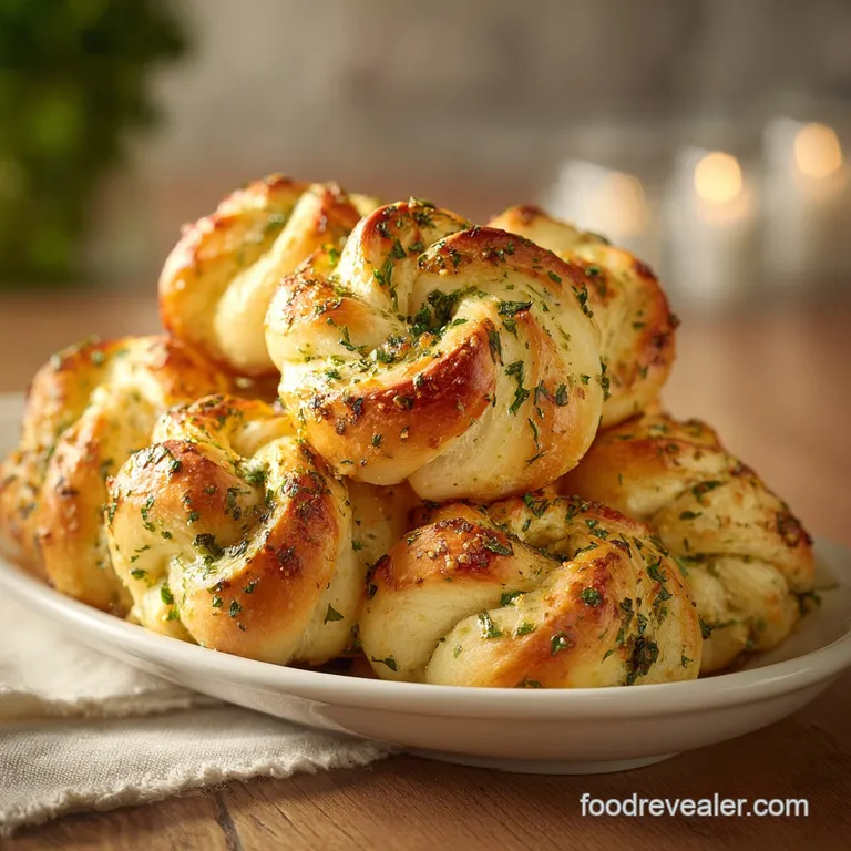 Homemade Garlic Knots with Honey Yeast