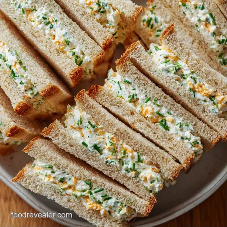 A vibrant array of star and heart shaped sandwiches with bright fillings on a decorative pastel blue party tray.