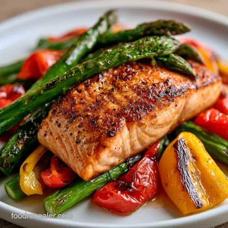 Seared pink salmon fillets atop a bed of saut&eacute;ed spinach and quinoa, accented by a wedge of vibrant yellow lemon.