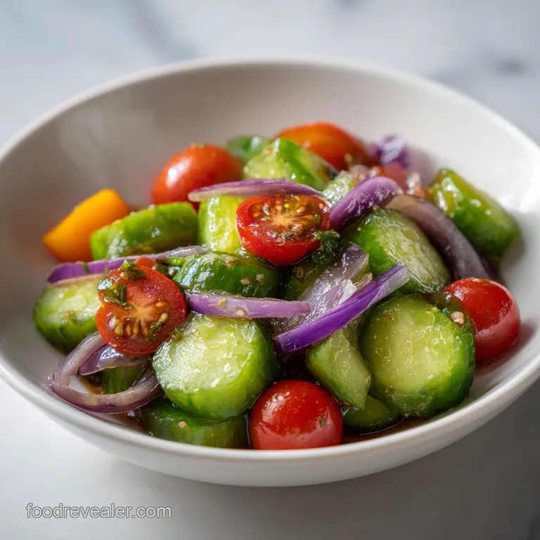 Marinated Cucumber Tomato Salad: Fresh and Zesty