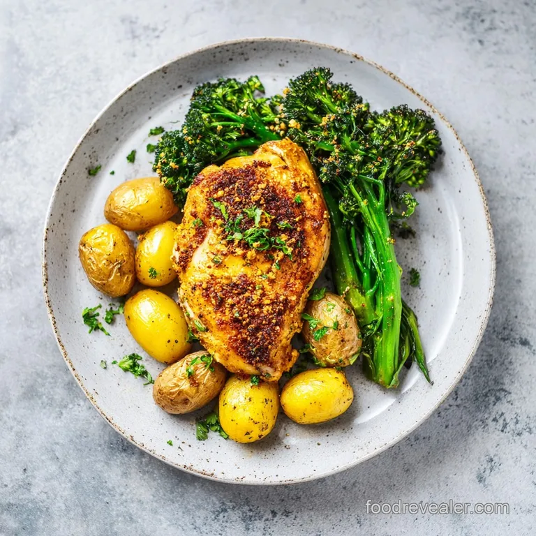 Parmesan Crusted Chicken Sheet Pan: With Roasted Broccoli