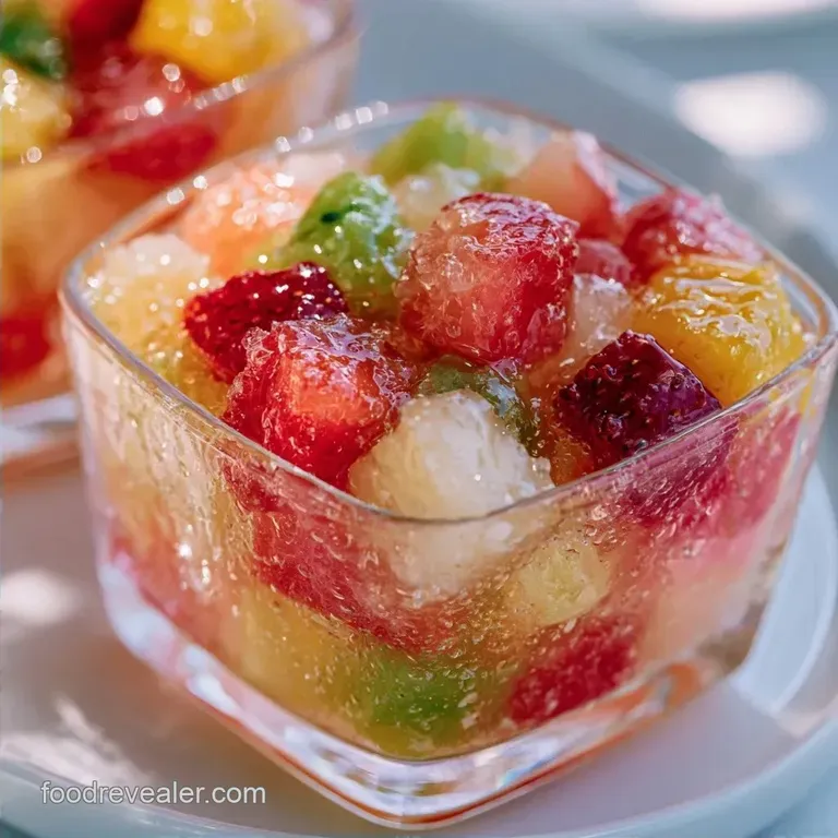 Rainbow Fruit Salad Cups with Honey Lime Dressing