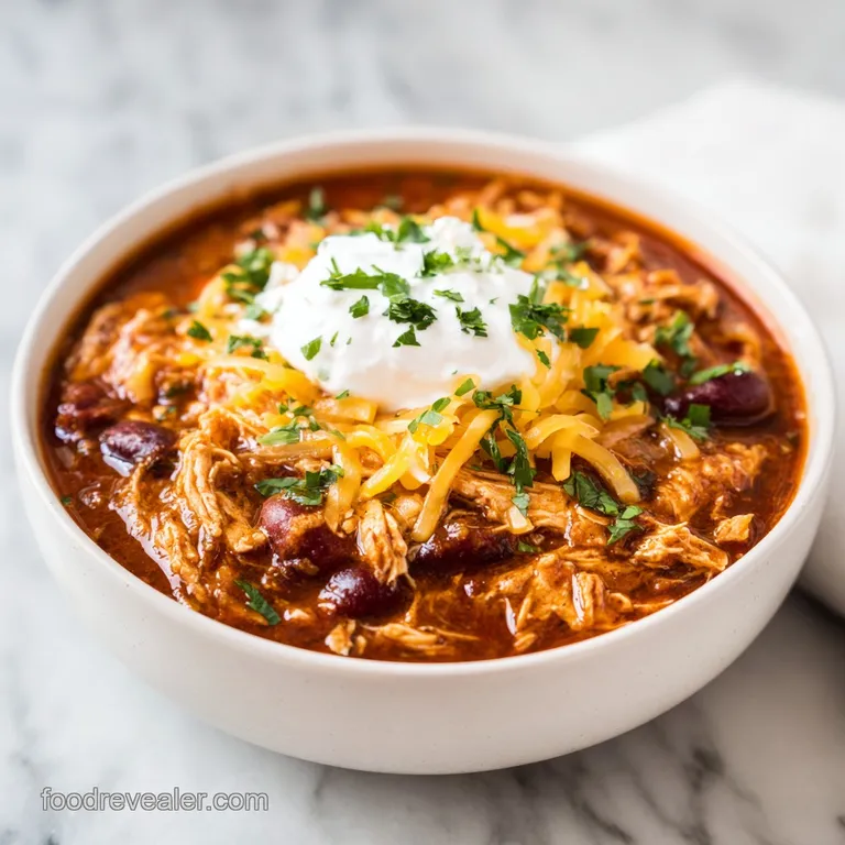 Cream Cheese Chicken Chili: Silky and Savory