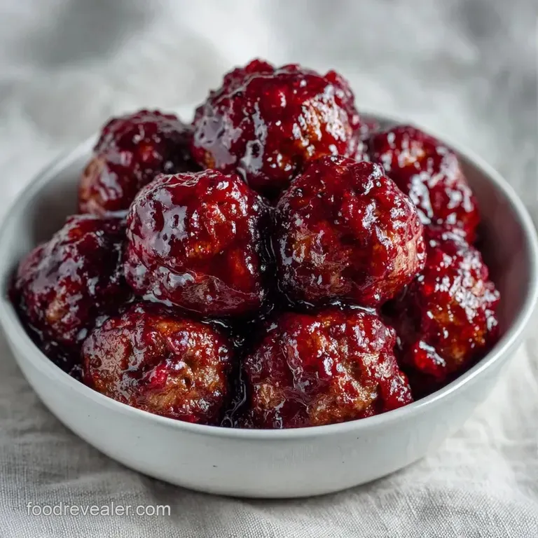 Glossy brown meatballs arranged on a white platter, garnished with bright green parsley and wooden toothpicks.