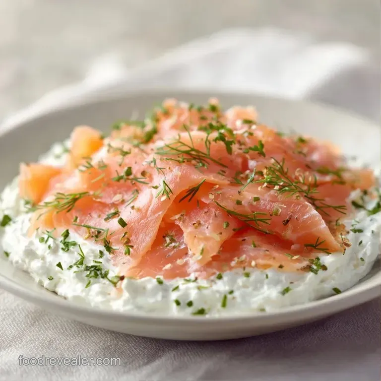 A white platter of salmon canap&eacute;s arranged neatly with bright lemon wedges and fresh herb garnishes on a marble table.