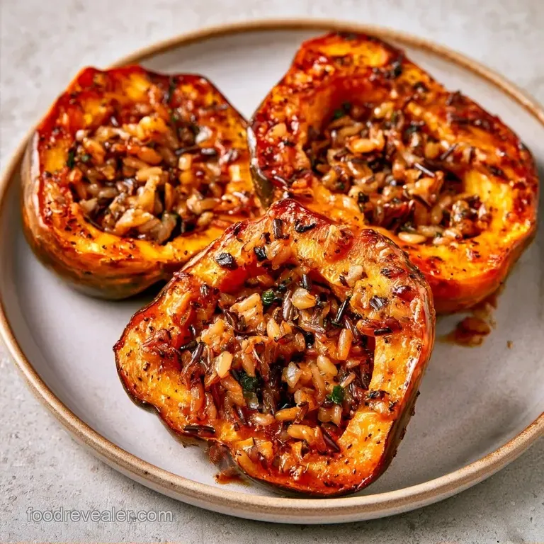 Stuffed Vegan Acorn Squash in 55 Minutes