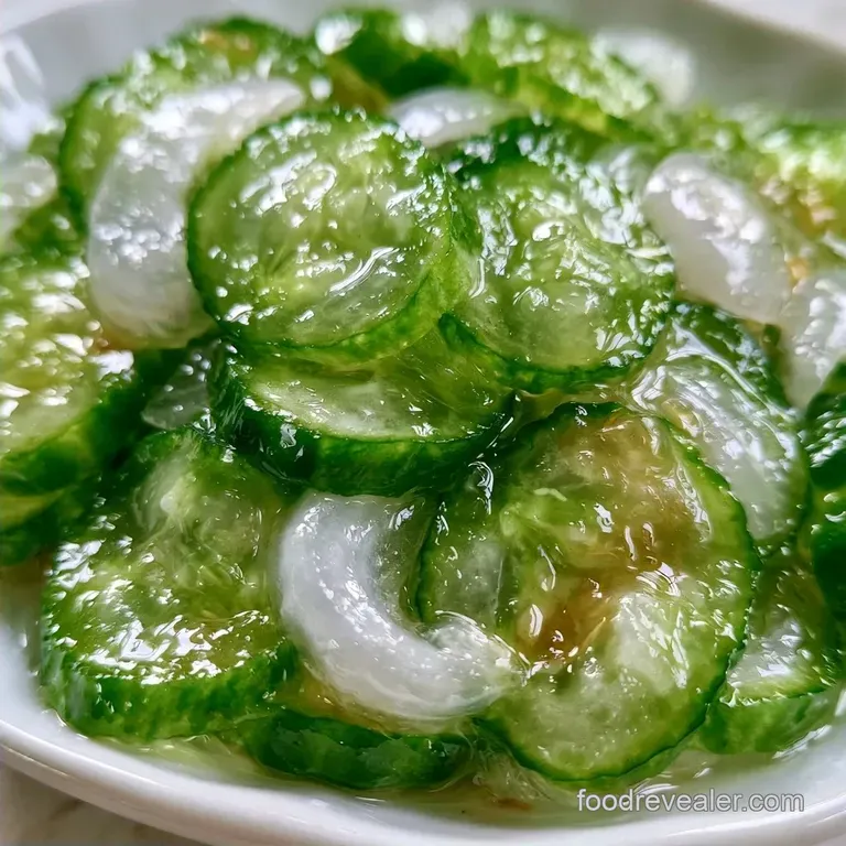 Crisp Sweet Cucumber Onion Pickles