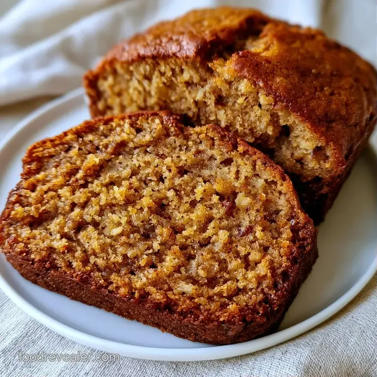 A thick slice of warm, moist cake topped with a pat of melting butter on a white ceramic plate with a linen napkin.