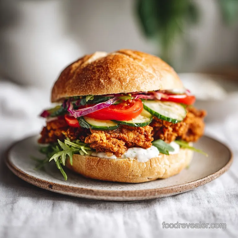Crispy Chicken Sandwich: Juicy and Crunchy