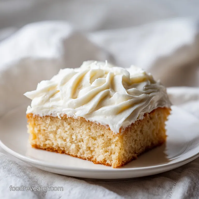 Creamy vanilla frosting piped elegantly onto a golden-brown cupcake, dusted with fine sugar.