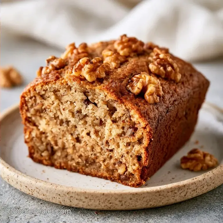 Walnut Banana Bread: Caramelized and Tender