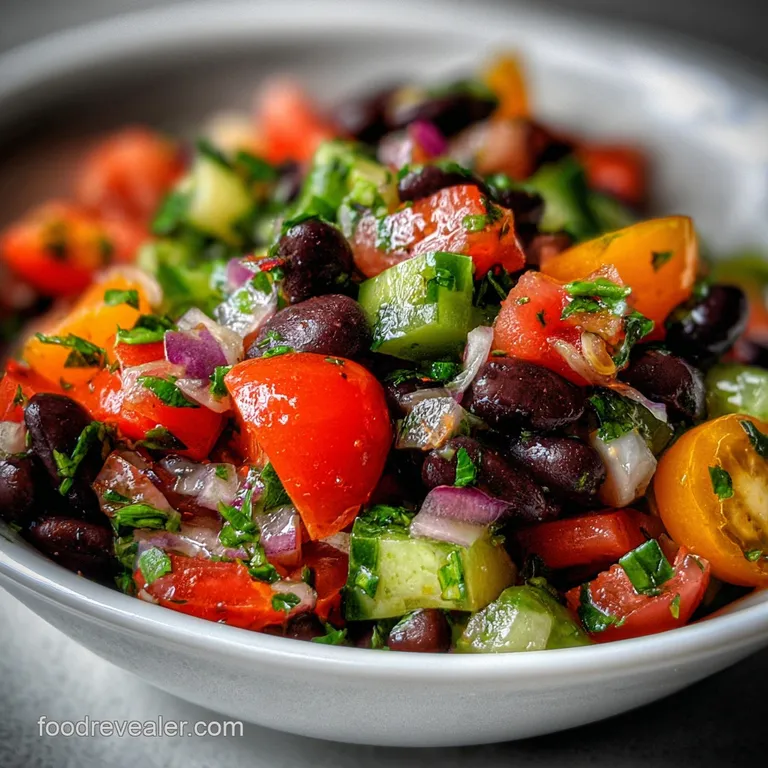 Zesty Black Bean Salad: Crunchy & Refreshing