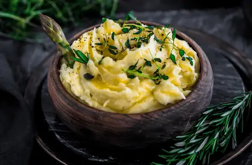Creamy Mashed Potatoes are a perfect pair for beef tenderloin
