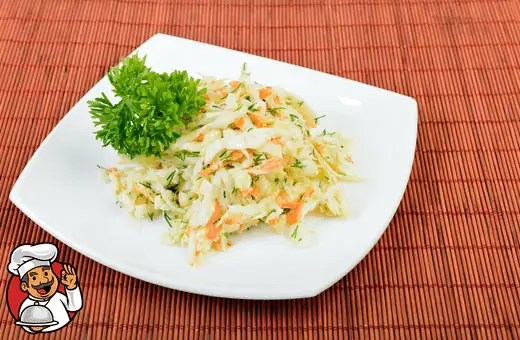 Creamy coleslaw is another excellent option to serve alongside fritters.