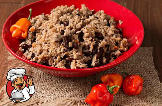 Rice and peas are a classic Caribbean dish that makes the perfect side for Jamaican beef patties.