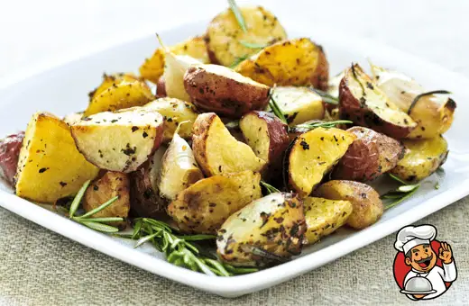 Roasted potatoes are another excellent option for a healthy option that pairs well with the robust flavor of swordfish.