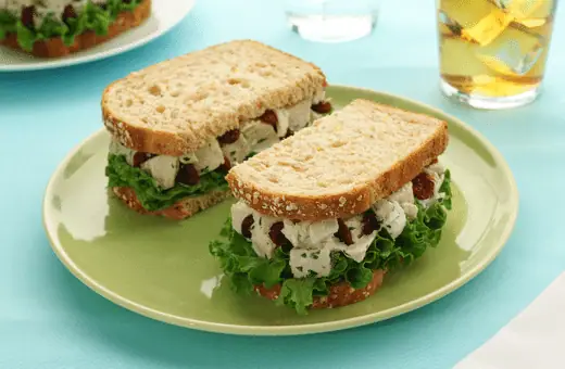 Salad sandwiches are one of the easy ways to make and are best for lunchtime. You can either try tuna salad or chicken salad. It goes well with any type of bread