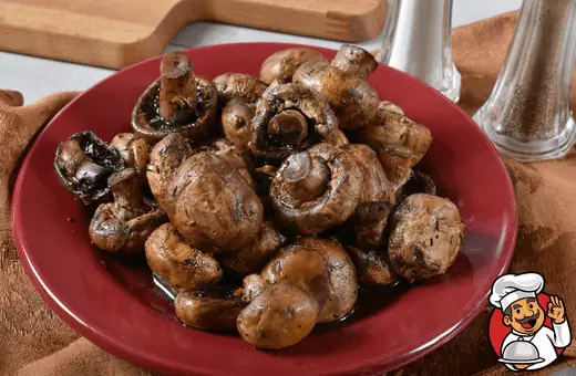 you can easily serve roasted mushrooms with bean salad