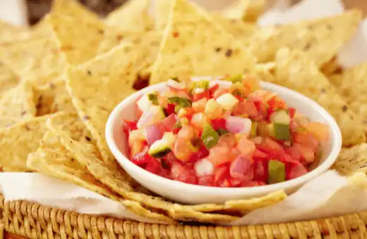 Chips and salsa are always a hit at any Mexican food-themed gathering! Crispy chips dipped in creamy salsa are guaranteed to have everyone reaching for seconds (or thirds!).