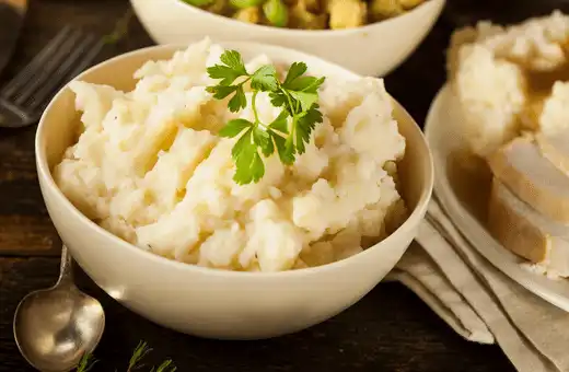 creamy mashed potatoes just taste delicious with chicken pot pie