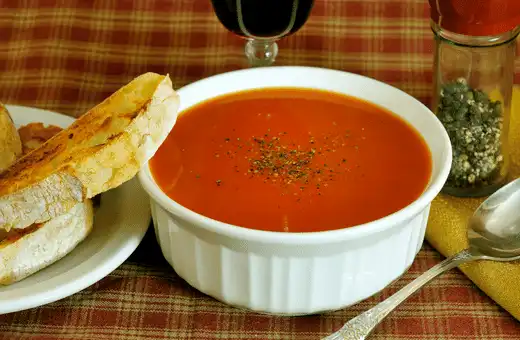 classic pairing of Crusty Bread with Tomato Soup  is perfect for any night of the week.