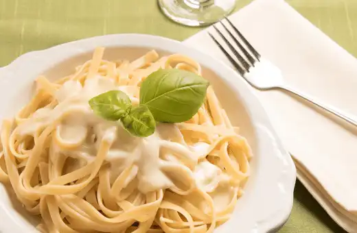 Fettuccine Alfredo is a creamy pasta from an Italian-American favorite that plays well with roasted chicken or shellfish.