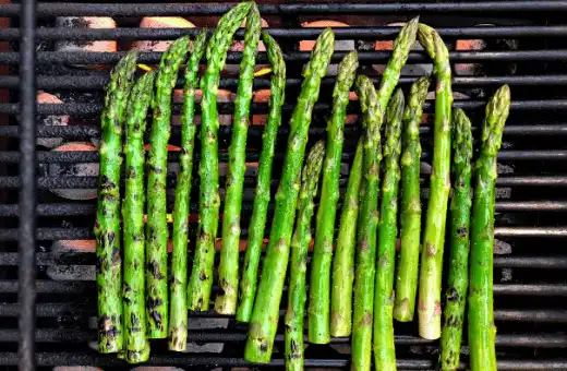 Grill up some asparagus spears to serve on the side of your potato dumplings