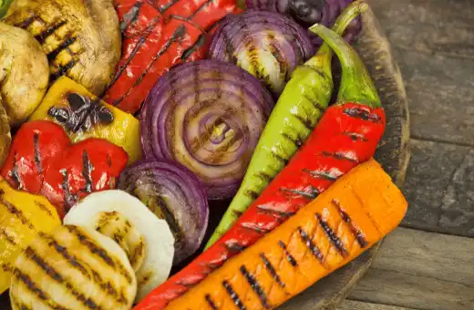 Grilled vegetables are another great way to round out your steak and shrimp dinner.