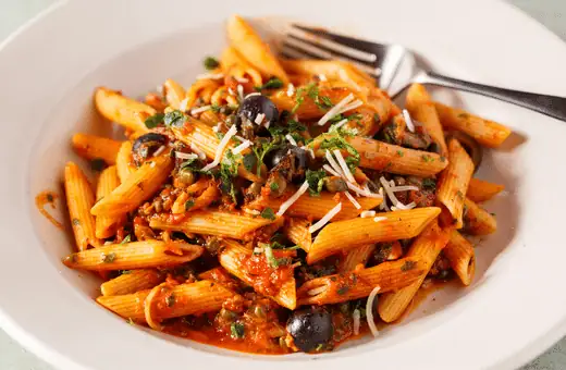Penne Puttanesca pair beautifully with any grilled steak and will taste delicious