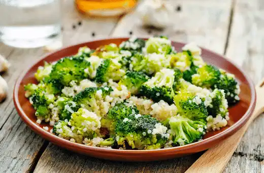 Roasted broccoli is always a good choice, but garlic and parmesan make porcupine meatballs more lavish.