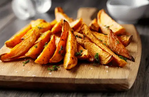 Roasting sweet potatoes bring out their natural sweetness, making them the perfect accompaniment to pork tenderloin.