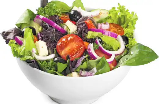 A salad is always a great side dish because it provides an extra layer of texture and nutrition to the meal and pairs excellently with Tuna Patties