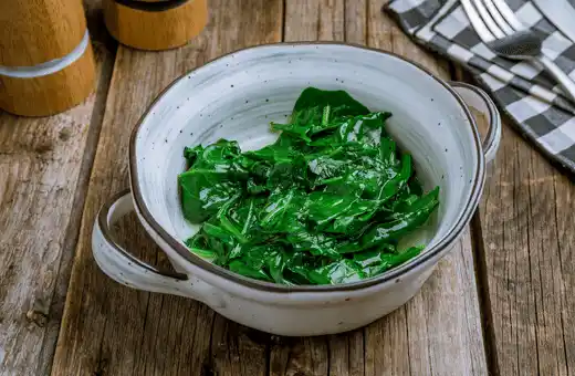 Steamed greens like bok choy or spinach taste great alongside egg rolls and provide valuable vitamins and minerals too. 