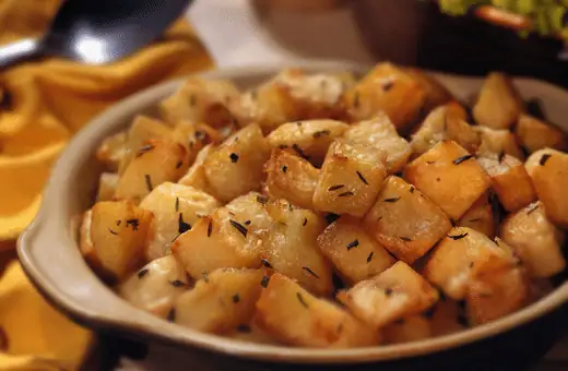fried potatoes are always popular when served alongside scrapple