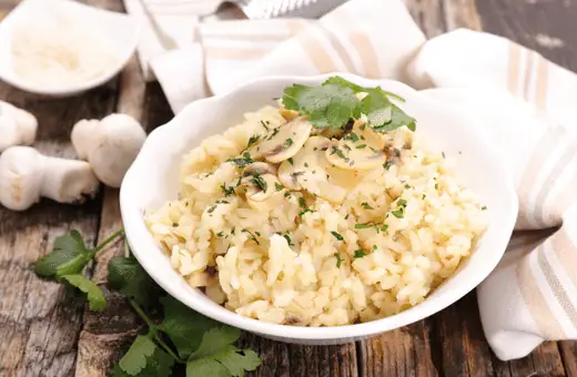 you can try herbed risotto to serve with rosemary bread