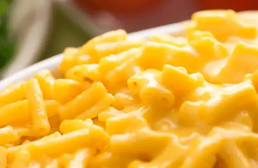 Macaroni and cheese is always a crowd favorite and pairs well with many dishes, including onion rings!