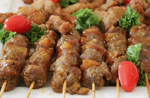 Thread your flavorful meatballs onto skewers and serve them over steamed rice or a bed of greens for an easy dinner that everyone will love!