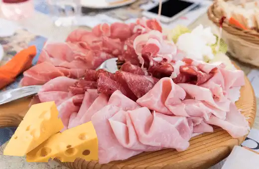 Meats & Cheeses make an excellent pairing with pimento cheese!