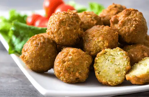 falafel is a good side to serve with  fried potatoes