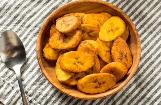 fried plantains are good to serve with chicken sliders